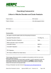 Prescribing Framework for Lithium in Affective Disorders and Cluster