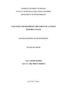 Case Study of Physiotherapy Treatment of a Patient with the