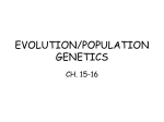 evolution/population genetics