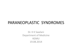 Paraneoplastic Syndrome [PPT]