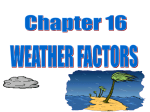 Chapter 16 Weather Factors Notes