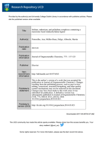 Title Iridium, ruthenium, and palladium complexes containing a