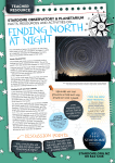 finding north at night