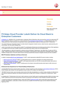 F5 Helps Cloud Provider Lokahi Deliver its Cloud Stack to