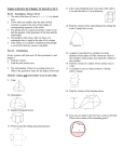 Geometry Honors Notes – Chapter 12: Surface Area and Volume of