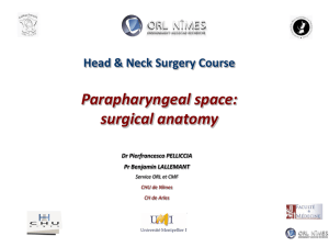 Parapharyngeal space