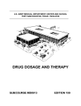 drug dosage and therapy