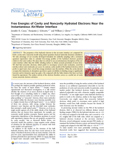 Free Energies of Cavity and Noncavity Hydrated Electrons at the
