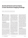 Acute perineum and scrotum: Cross-sectional imaging
