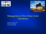 Management of New Onset Atrial Fibrillation