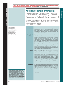 Acute Myocardial Infarction: Serial Cardiac MR Imaging Shows a