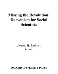 Missing the Revolution: Darwinism for Social