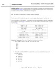 Precalculus Notes: Unit P – Prerequisite Skills Scientific notation is a