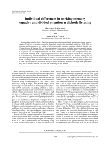 Individual differences in working memory capacity and divided