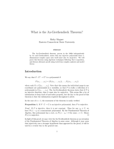 What is the Ax-Grothendieck Theorem?