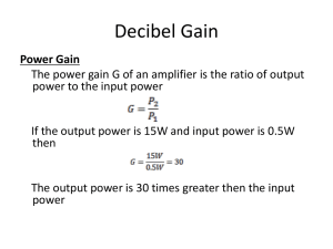 Power Gain - 4th semester