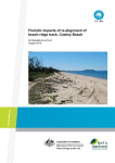 Floristic impacts of re-alignment of beach