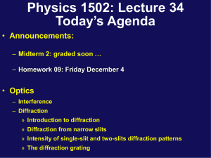 Lecture 34 - UConn Physics