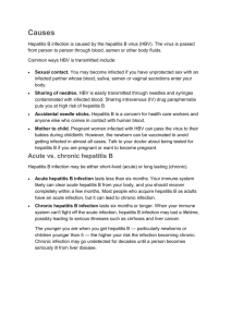 Causes of Hepatitis B