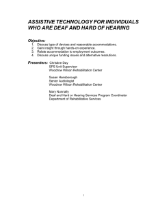 02 - Deaf and Hard of Hearing Technology