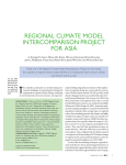 regional climate model intercomparison project for asia