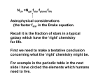 (the factor f star in the Drake equation. Recall it