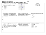 Math 1 Daily Warm Up 8