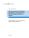 The Framework for Achieving Excellence in the Provision of Cancer