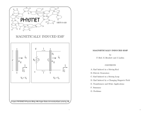 MAGNETICALLY INDUCED EMF