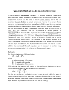 Quantum Mechanics_displacement current