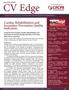Cardiac Rehabilitation and Secondary Prevention Quality Indicators