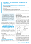 Congenital heart surgery: what we do to our patients