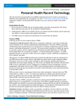 Personal Health Record Technology doc
