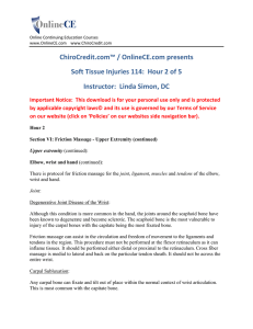 ChiroCredit.com™ / OnlineCE.com presents Soft Tissue Injuries 114