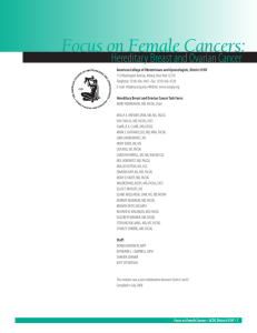 Focus on Female Cancers