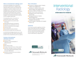 Interventional Radiology brochure - Dartmouth