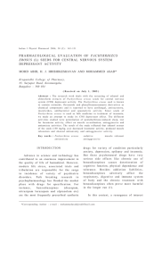 (l) seeds for central nervous system depressant activity