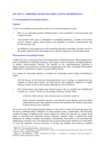 Review of Treasury Macroeconomic and Revenue