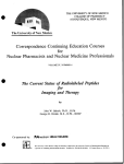 The Current Status of Radiolabeled Peptides for Imaging and Therapy