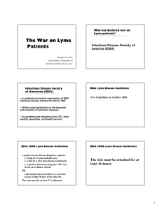 The War on Lyme Patients - Lyme Disease Association of