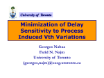 Delay Sensitivity to Vth Variations