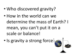 The Law of Universal Gravitation