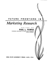 Marketing Research - Agricultural, Food, and Resource Economics