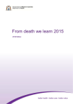 From death we learn 2015 - Department of Health WA