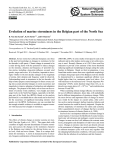 Evolution of marine storminess in the Belgian part of the North Sea