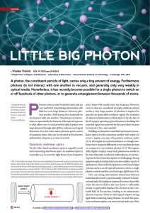 Little big photon - Research Laboratory of Electronics