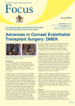 Advances in Corneal Endothelial Transplant Surgery: DMEK