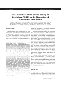 2012 Guidelines of the Taiwan Society of Cardiology (TSOC) for the