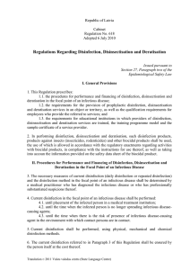 Republic of Latvia Cabinet Regulation No. 618 Adopted 6 July 2010