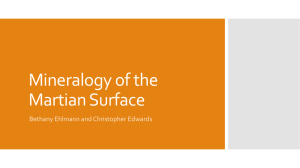 Mineralogy of the Martian Surface